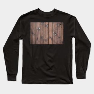 Wood texture of tree trunk, close-up, texture, background Long Sleeve T-Shirt